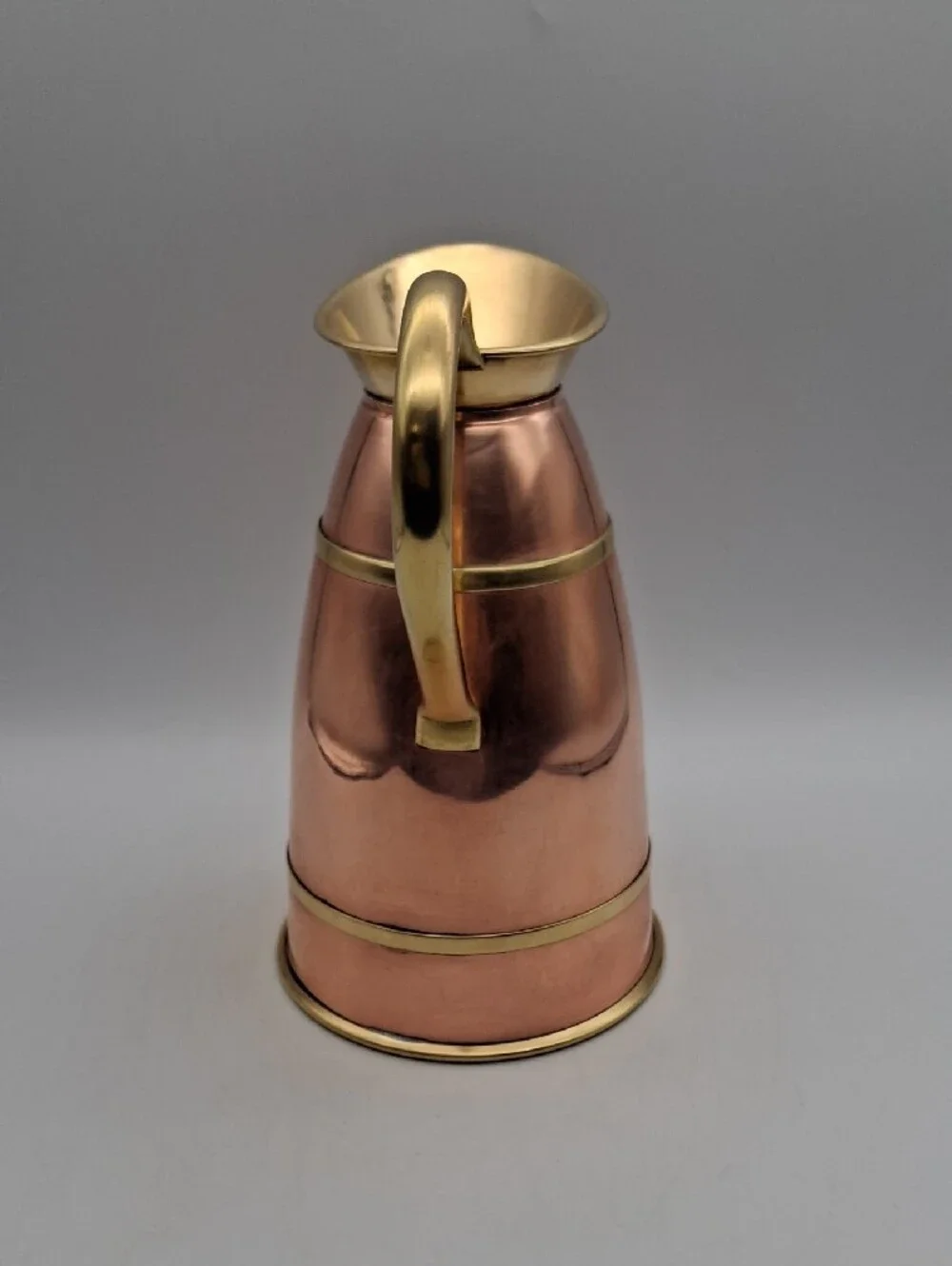 Copper and Brass Pitcher - Polished Copper Decorative Water Jug Peerage Regd